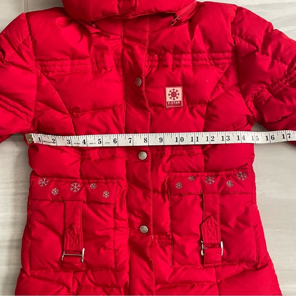 Red Down Parka Puffer - Picture 3 of 11